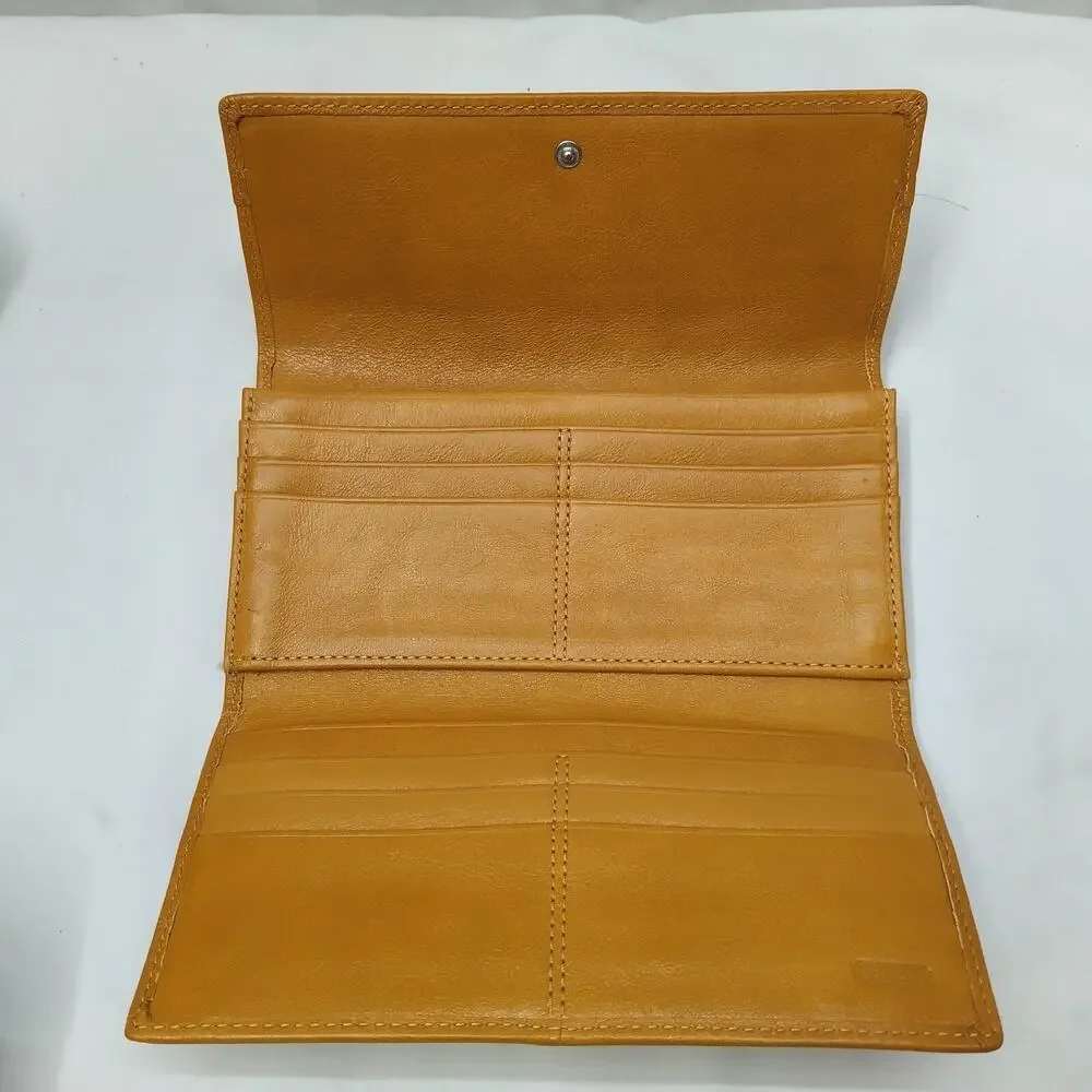 Coach Soho Murstar Yellow Leather Double Handle Tote Bag W/ Matching Wallet